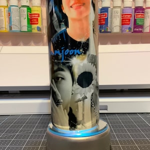 BTS Tumbler RM | BTS Merch | Jungkook | Jimin | Suga | Jin | J Hope | Taehyung | 20oz. Straight Skinny Tumbler