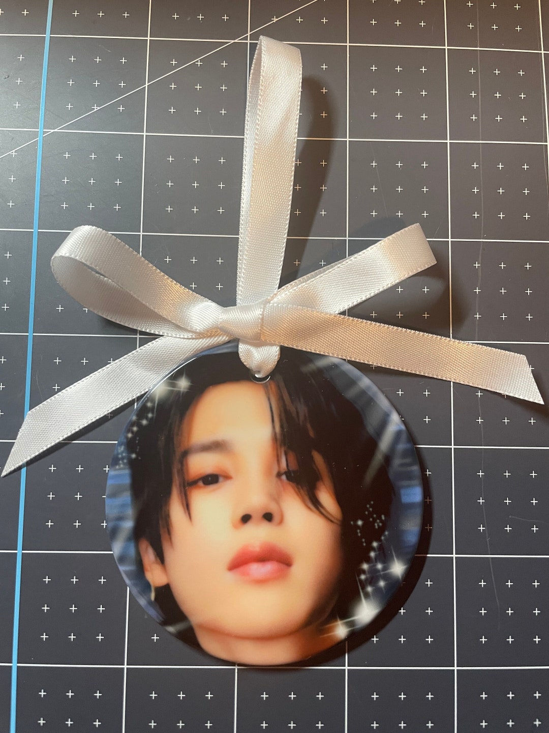 BTS Jimin Christmas Ornament Ceramic 3in. Round - Etsy