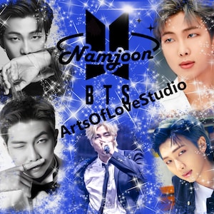 BTS Merch RM 20oz Straight Skinny Tumbler Design