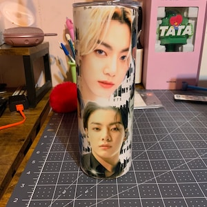 BTS Jungkook Tumbler BTS Merch | Jungkook | RM | Jimin | Suga | J Hope | Taehyung 20oz Straight Skinny Tumbler