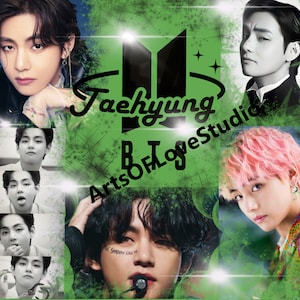 BTS Merch Taehyung &quot;V&quot; 20oz. Straight Skinny Tumbler Design