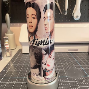 BTS Jimin Tumbler BTS Merch | Jungkook | RM | Jimin | Suga | J Hope | Taehyung | Jin | 20oz or 30oz Straight Skinny Tumbler