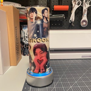 BTS Jungkook Golden Tumbler | BTS Merch | Jungkook | RM | Jimin | Suga | J Hope | Taehyung 20oz or 30oz Straight Skinny Tumbler