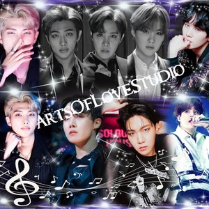 BTS Tumbler Desgin Rap Line RM | | Suga J-Hope | 20oz Straight Skinny Tumbler Design PNG