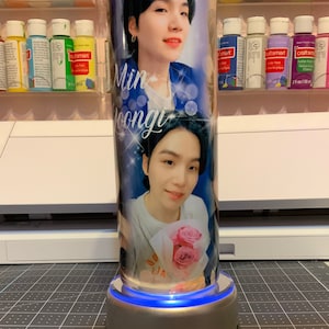 BTS Suga Tumbler BTS Merch | Jungkook | RM | Jimin | Suga | J Hope | Taehyung 20oz Straight Skinny Tumbler