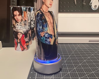 BTS Jimin Tumbler | BTS Merch | Jungkook | RM | Jimin | Suga | J Hope | Taehyung | Jin | 20oz Straight Skinny Tumbler