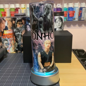 Wonho Tumbler Monsta X Joohoney | I.M | Hyungwon | Kihyun | Minhyuk | Shownu 20oz Straight Skinny Tumbler KPOP