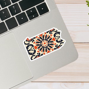 Pennsylvania Sticker, PA sticker, pennsylvania dutch sticker, state stickers, pennsylvania gifts, laptop sticker, water bottle sticker
