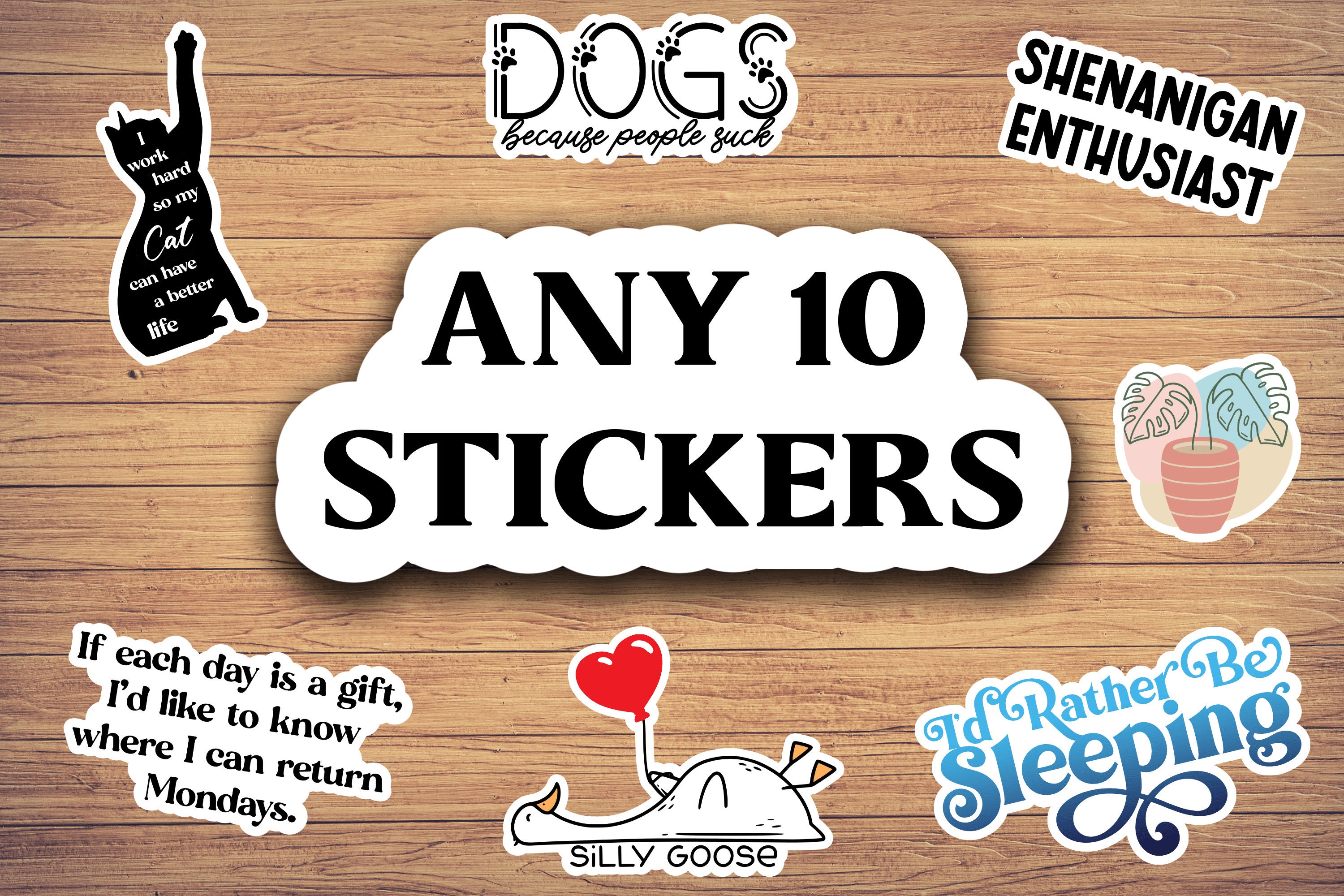 Any 10 Stickers, Sticker Pack, Sticker Bundles, Build Your Own Bundle ...