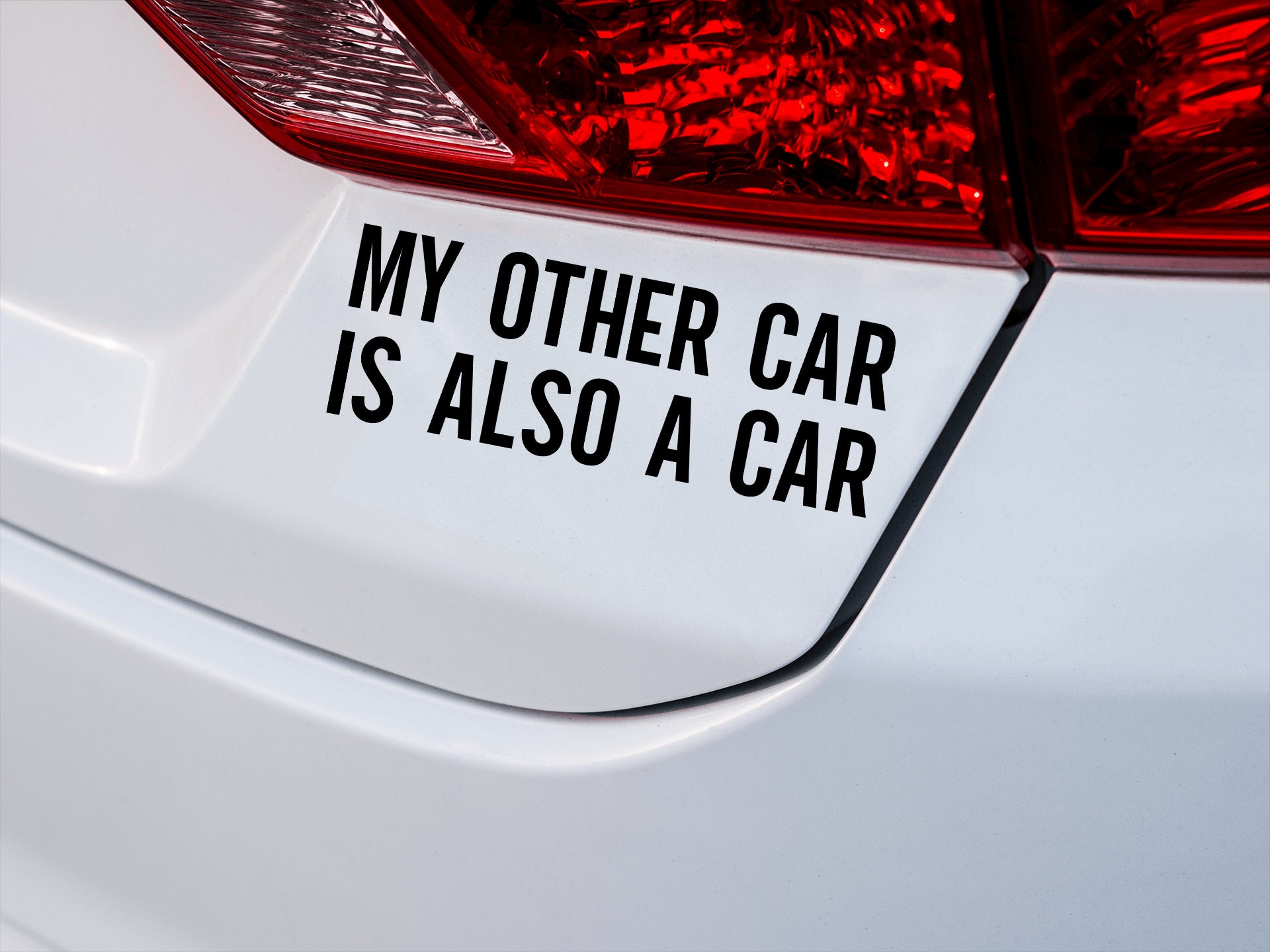 Adesivo Per Auto "La Mia Altra Macchina &egrave; Una Scopa", Decalcomania