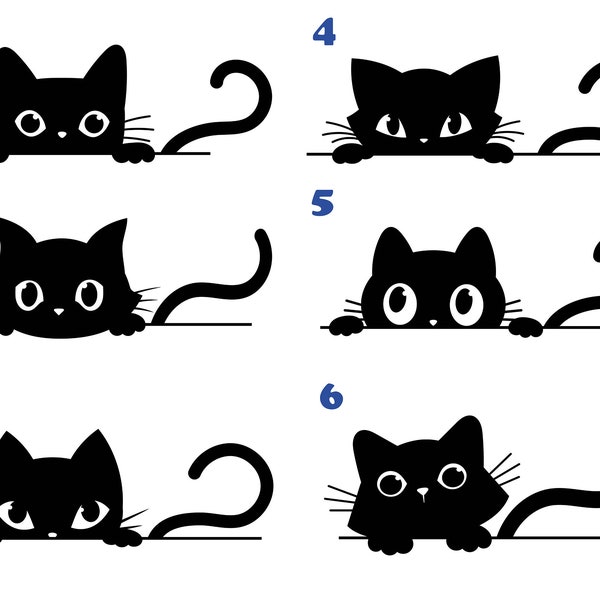 Vinilo decorativo de gato asomándose por la ventana / Regalos para amantes de los gatos / Vinilo decorativo para coche con diseño de gato / Regalo para mamás de gatos / Vinilo decorativo para portátil / ¡ACTUALIZADO! ¡Ahora con más tamaños!
