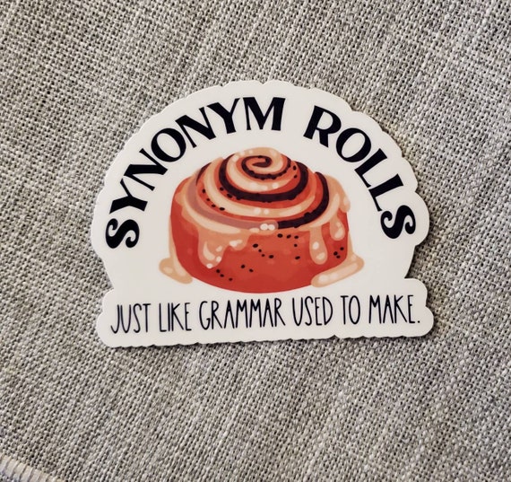 Synonym Rolls Sticker Cinnamon Funny Sticker - Canada