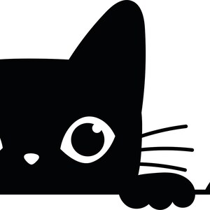 Peeking Cat Stained Glass Window Hangings At Benjamin Whitley Blog