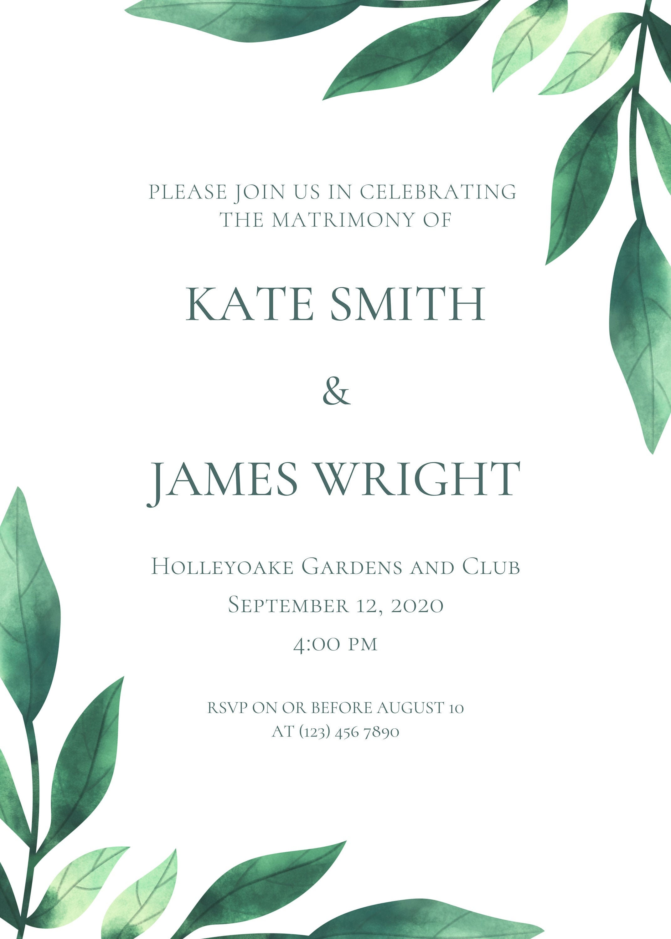 PRINTABLE Custom Wedding Invitation | Etsy