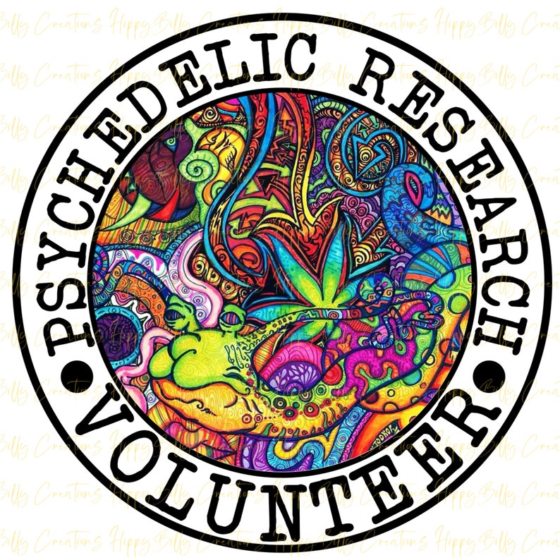 Psychedelic Research Volunteer PNG Etsy
