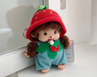 Monchhichi Bebichhichi SS Size Big Head Plush Keychain Girl