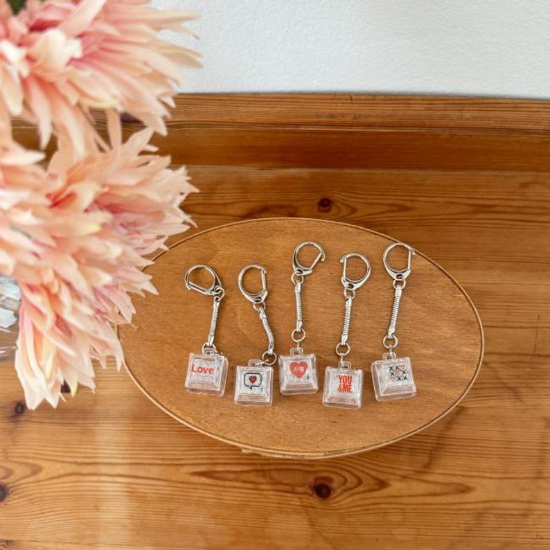 Clickable Key Chain Love Theme Keycap Keychain – Light-up Clickable Romantic Charm - Etsy