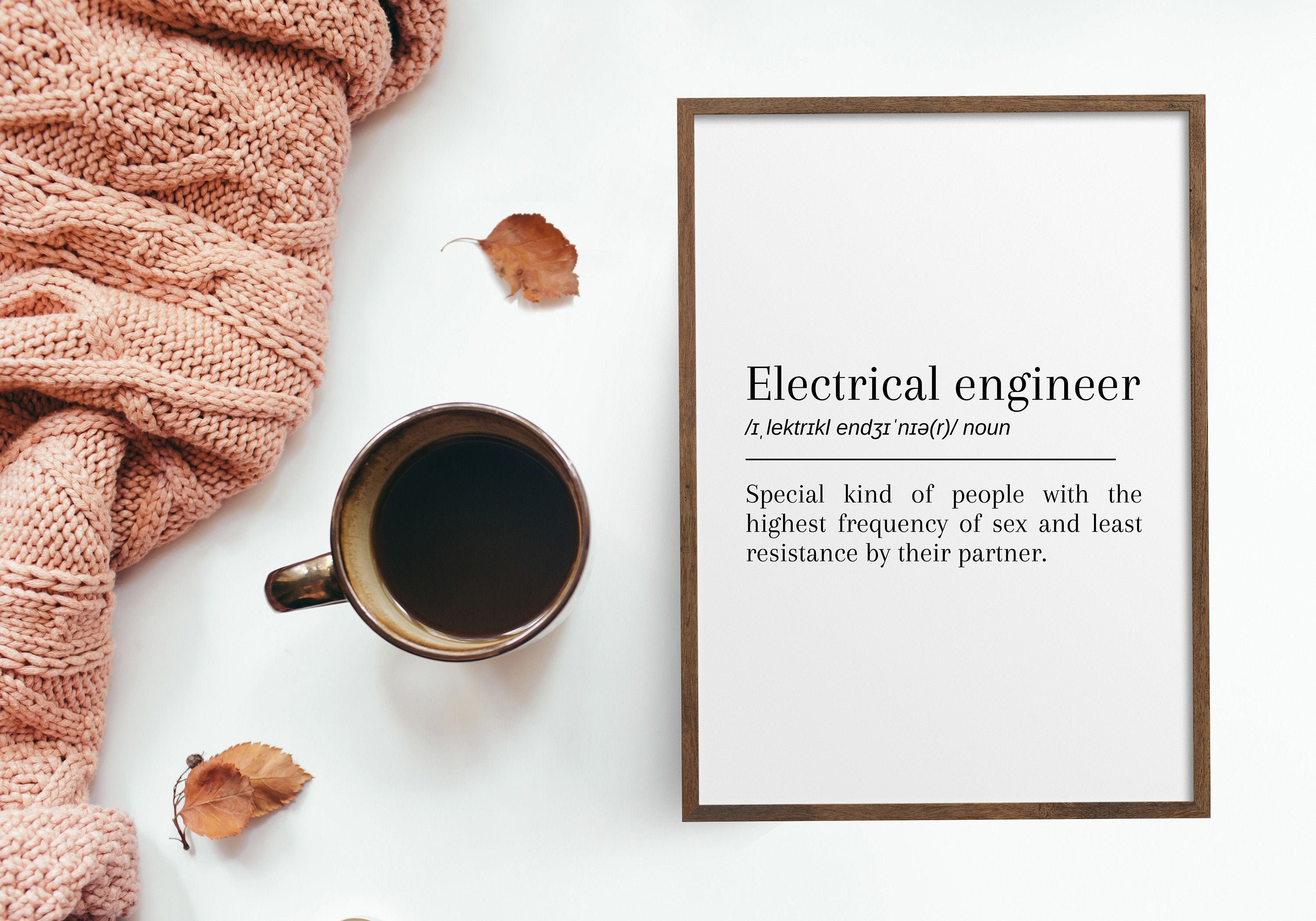 Electrical Engineer Definition Printable Wall Art Instant Etsy