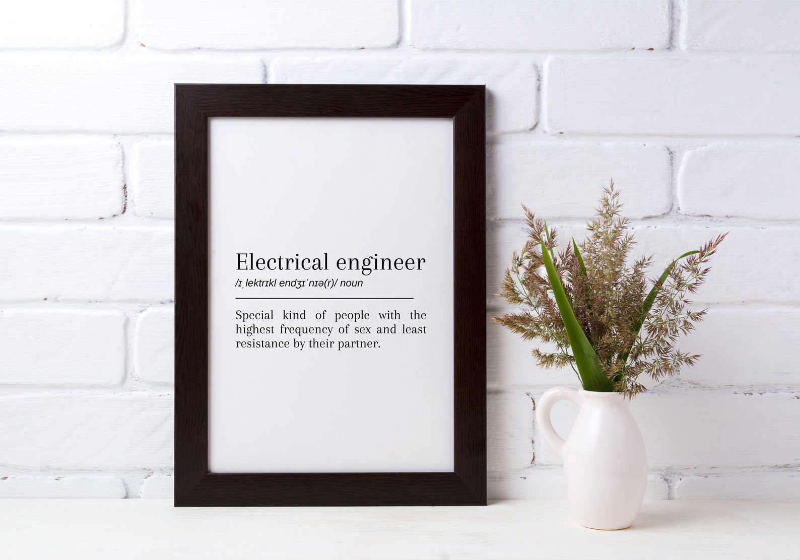 Electrical Engineer Definition Printable Wall Art Instant Etsy