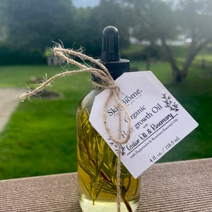 Aceite orgánico para el crecimiento del cabello