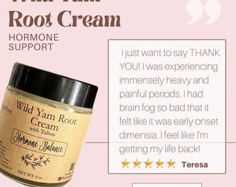 Wild Yam Root Cream with Castor Oil & Tallow