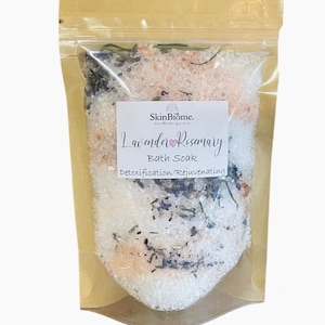 Luxury Bath Salts/Healing and Detoxifying/Organic Herb & Salts/Magnesium Spa Quality Aromatherapy/Artisan