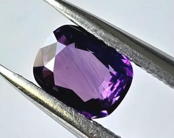 Rare Natural Purple Sapphire 1.15 Cts Ceylon | Cushion Shape