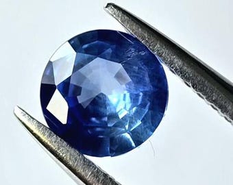 Deep Natural Blue Sapphire | Round Shape | Ceylon | 0.80 Cts