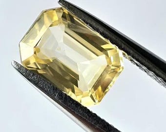 Rare Natural Yellow Sapphire | Octagon Shape | Ceylon | 2.28 Cts