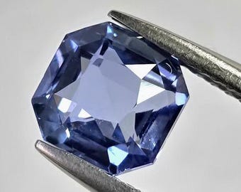 Rare Natural Clean Ceylon Sapphire 2.47 Cts Square Octagon for Rings/Pendants/ Jewellery Making