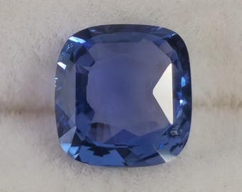 Flawless Natural Blue Sapphire Ceylone 1.06 Cts Square Cushion