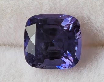 Natural Flawless Purple Sapphire 1.39 cts Square Cushion
