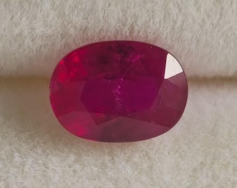 Deep Red Ruby | Oval Shape | Mozambique | 1.40 Cts