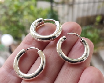 Silver Thick Septum, Τhin Gauge Wire Convert to thick Ring, 20 to 14 gauge Earring, Mens Earring, Womens Earring, Gift hor her, Gift for him