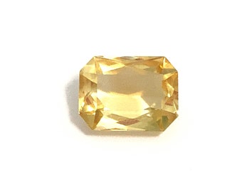 Citrine Radiant Cut Octagon Loose Gemstone 10.33ct 15x11mm November Birthstone For Jewellery Making