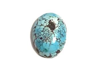 Natural Turquoise Oval Cabochon Blue Polished Loose Gemstone 15x11mm 8.34ct December Birthstone For Jewellery Making