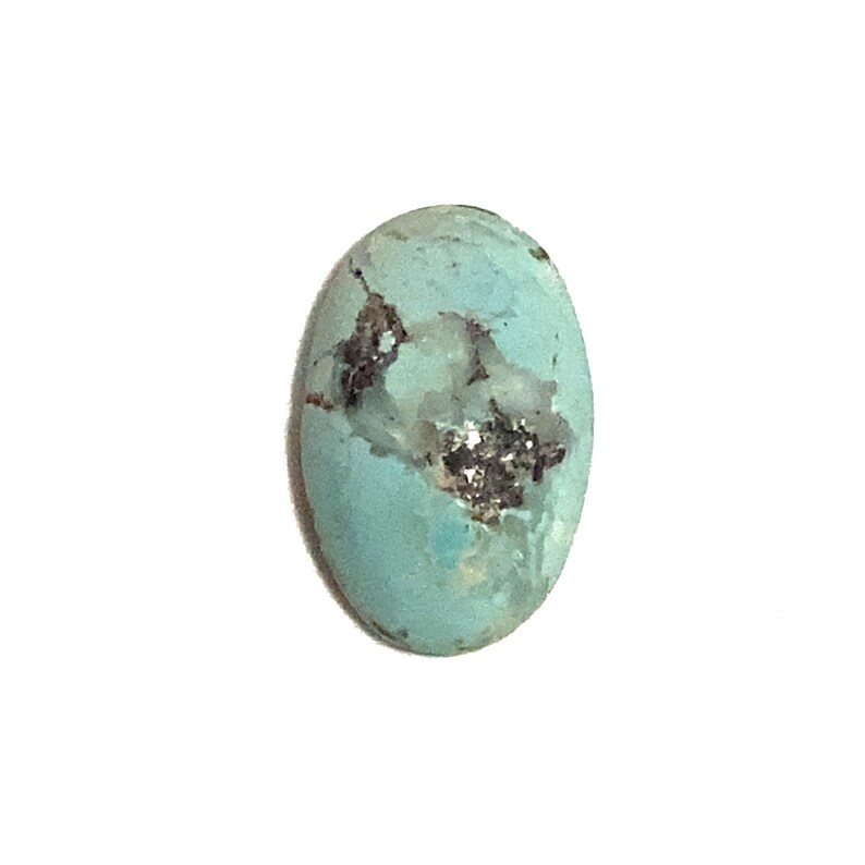 Pierre de naissance turquoise ovale naturelle bleu oeuf, polie, 17x10 mm, 5,79 carats, pierre de naissance de décembre pour la fabrication de bijoux image 5