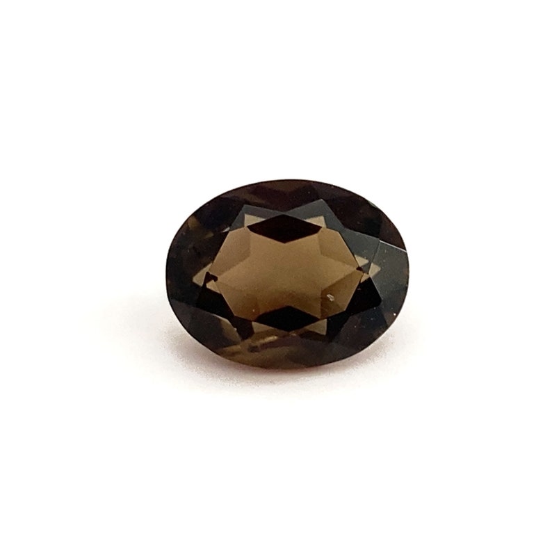 Natural Oval Smoky Quartz Brown Polished Faceted Loose Gemstones 9x7mm Approx November Birthstone For Jewellery Making image 5