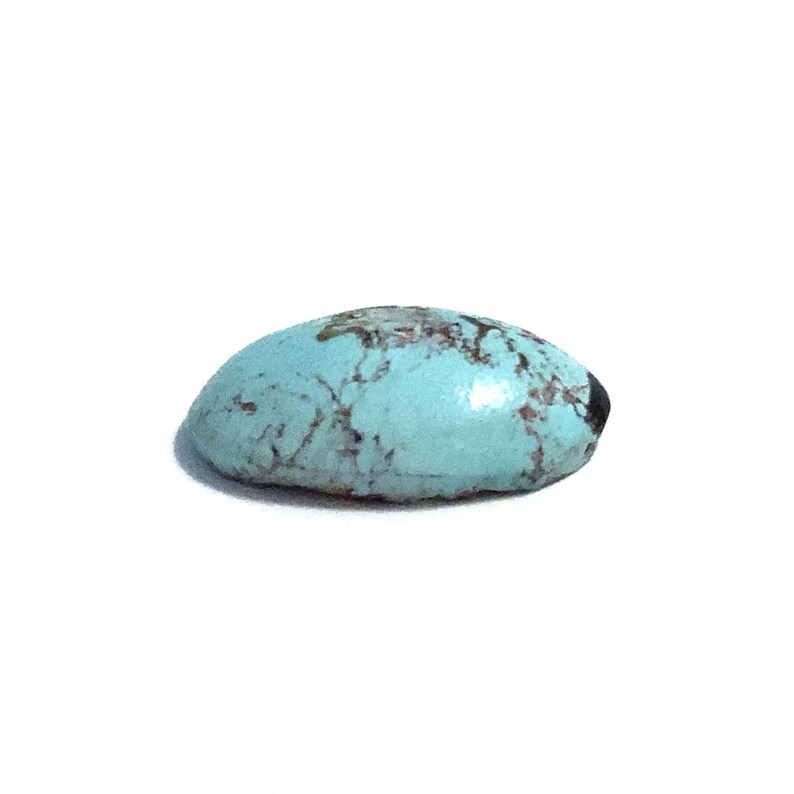 Pale Blue Turquoise Cabochon Oval Loose Gemstone 3.71ct 14x9mm December Birthstone For Jewellery Making image 8