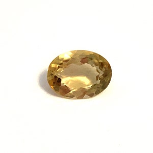 Oval Citrine Yellow Loose Gemstone Natural Faceted 7.83ct 16x12mm November Birthstone For Jewellery Making image 2