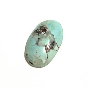Pierre de naissance turquoise ovale naturelle bleu oeuf, polie, 17x10 mm, 5,79 carats, pierre de naissance de décembre pour la fabrication de bijoux image 2
