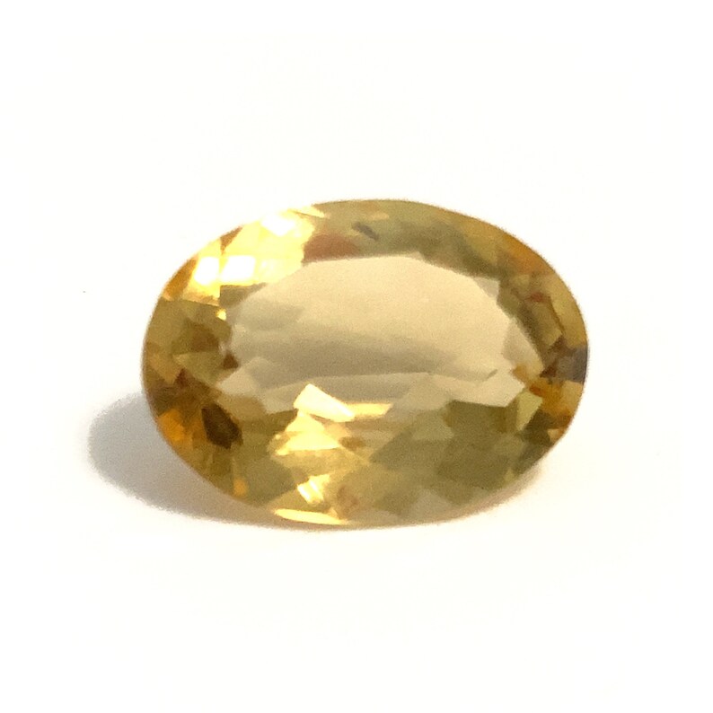 Oval Citrine Yellow Loose Gemstone Natural Faceted 7.83ct 16x12mm November Birthstone For Jewellery Making image 4