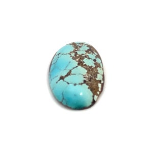 Cabochon Natural Turquoise Oval Blue Polished Loose Gemstone 23x12mm 9.65ct December Birthstone For Jewellery Making image 4