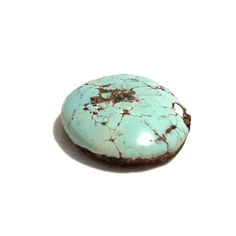 Natural Pale Turquoise Oval Cabochon Robins Egg Blue Polished Loose Gemstone 23x17mm 18.19ct December Birthstone For Jewellery Making image 6