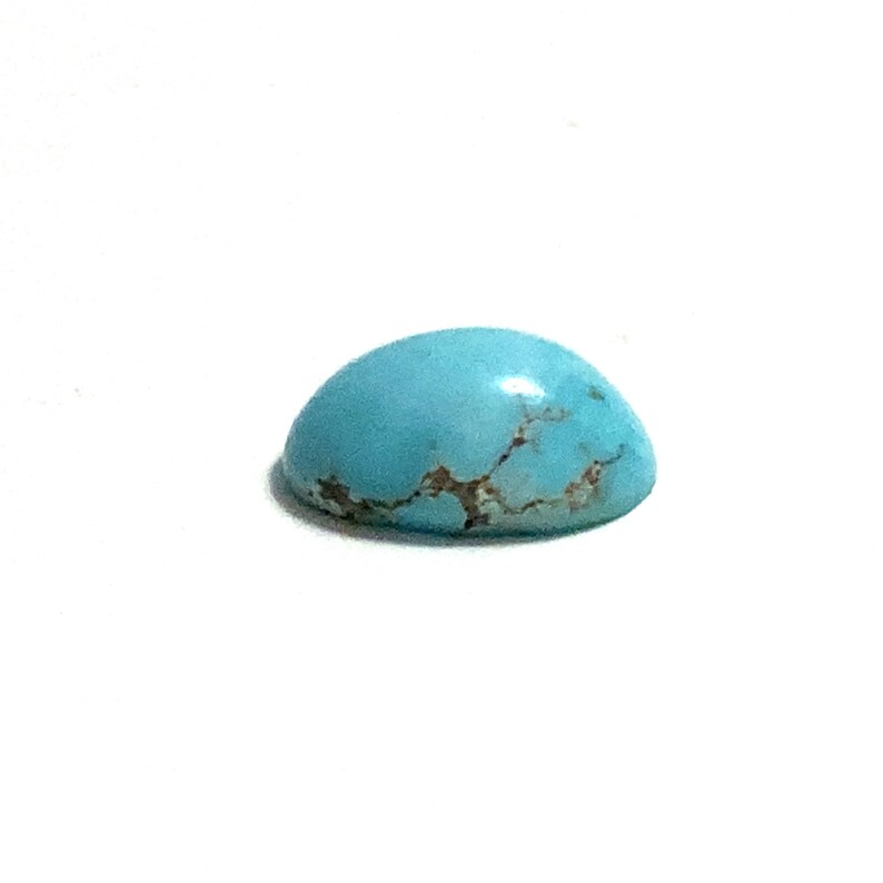 Turquoise Oval Cabochon Blue Loose Gemstone 1.65ct 9x6mm December Birthstone For Jewellery Making image 7