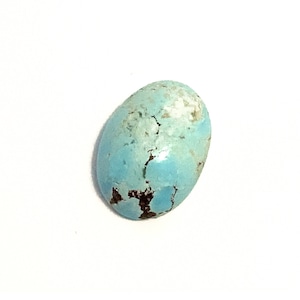 Natural Pale Turquoise Oval Cabochon Loose Polished Gemstone 16x11mm 7.80ct For Jewellery Making image 1
