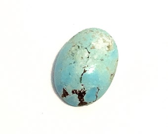 Cabochon ovale turquoise pâle naturel Pierre précieuse polie 16x11mm 7.80ct pour la fabrication de bijoux