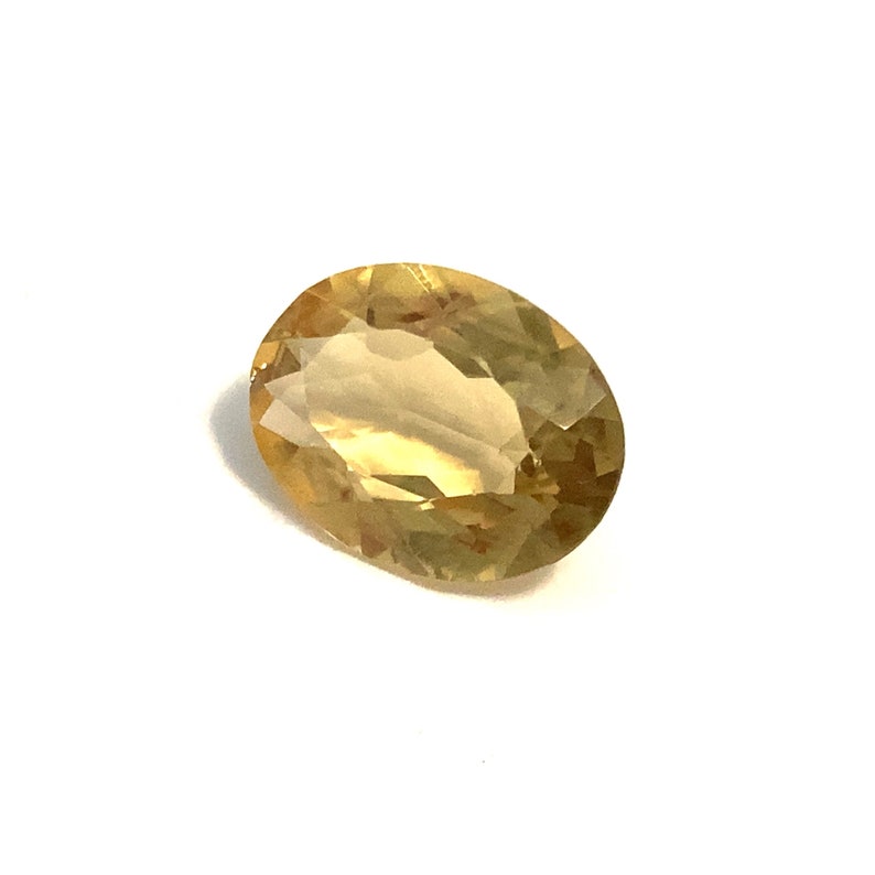 Oval Citrine Yellow Loose Gemstone Natural Faceted 7.83ct 16x12mm November Birthstone For Jewellery Making image 7