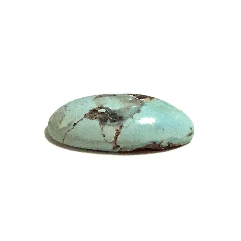 Pierre de naissance turquoise ovale naturelle bleu oeuf, polie, 17x10 mm, 5,79 carats, pierre de naissance de décembre pour la fabrication de bijoux image 7