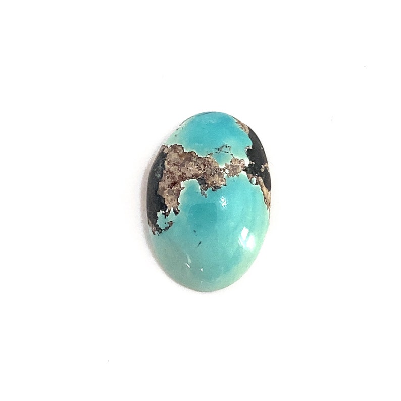 Turquoise Cabochon Oval Polished Natural Loose Gemstone 17x12mm 8.63ct For Jewellery Making image 2